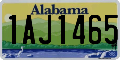 AL license plate 1AJ1465