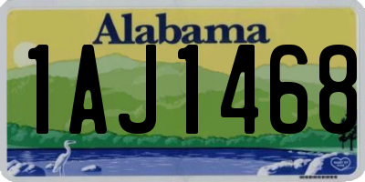 AL license plate 1AJ1468