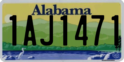 AL license plate 1AJ1471