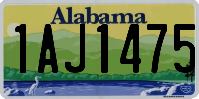 AL license plate 1AJ1475
