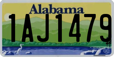 AL license plate 1AJ1479