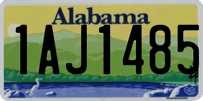 AL license plate 1AJ1485