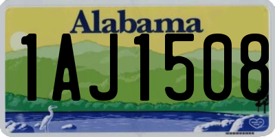 AL license plate 1AJ1508