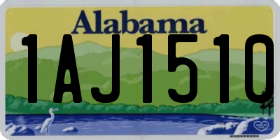 AL license plate 1AJ1510