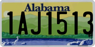AL license plate 1AJ1513