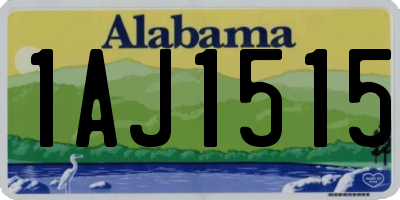 AL license plate 1AJ1515