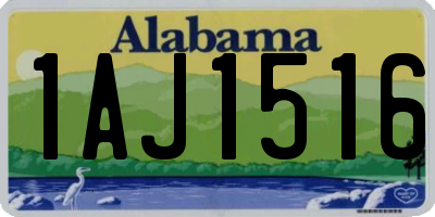 AL license plate 1AJ1516
