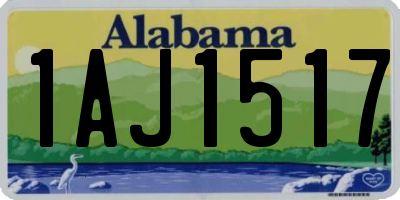 AL license plate 1AJ1517