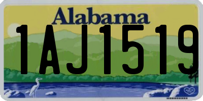 AL license plate 1AJ1519