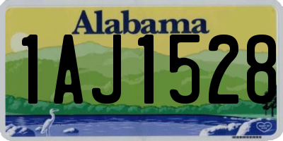 AL license plate 1AJ1528