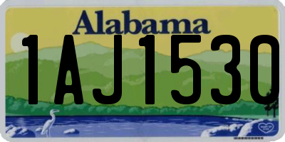 AL license plate 1AJ1530