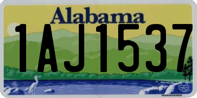 AL license plate 1AJ1537