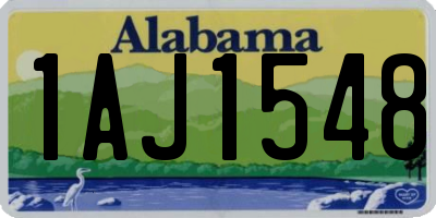 AL license plate 1AJ1548