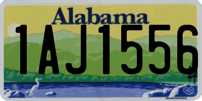 AL license plate 1AJ1556