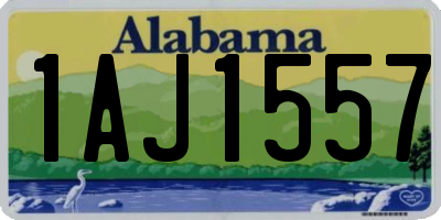 AL license plate 1AJ1557