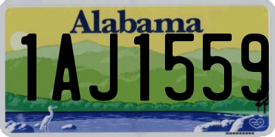 AL license plate 1AJ1559