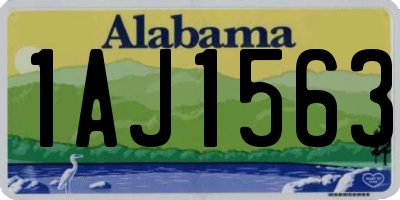 AL license plate 1AJ1563