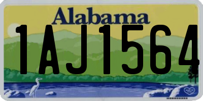 AL license plate 1AJ1564
