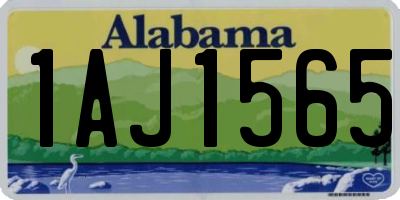AL license plate 1AJ1565