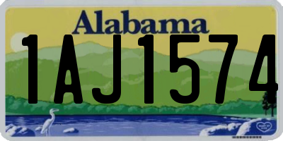 AL license plate 1AJ1574