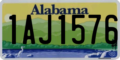 AL license plate 1AJ1576