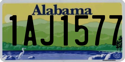AL license plate 1AJ1577