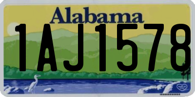 AL license plate 1AJ1578