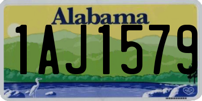 AL license plate 1AJ1579