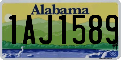 AL license plate 1AJ1589