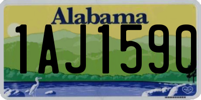 AL license plate 1AJ1590
