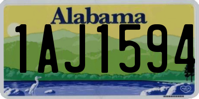 AL license plate 1AJ1594