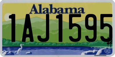 AL license plate 1AJ1595