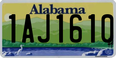 AL license plate 1AJ1610