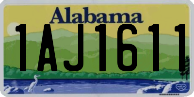 AL license plate 1AJ1611
