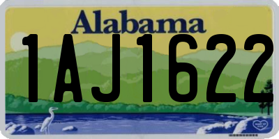 AL license plate 1AJ1622