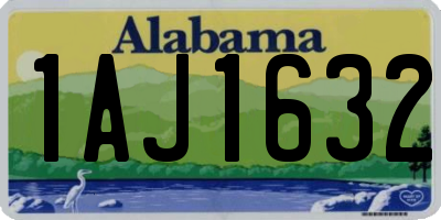 AL license plate 1AJ1632