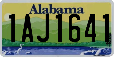 AL license plate 1AJ1641