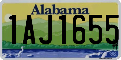 AL license plate 1AJ1655