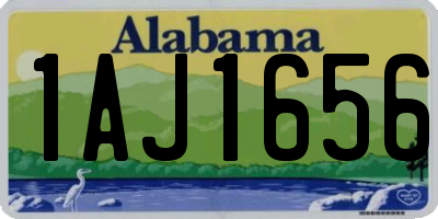 AL license plate 1AJ1656
