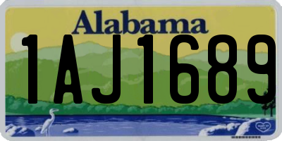AL license plate 1AJ1689