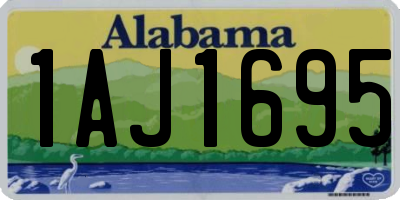 AL license plate 1AJ1695