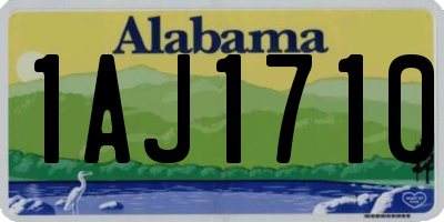 AL license plate 1AJ1710