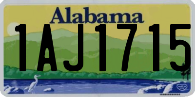 AL license plate 1AJ1715
