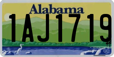 AL license plate 1AJ1719
