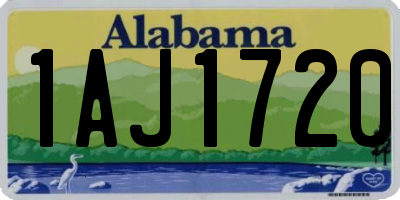 AL license plate 1AJ1720