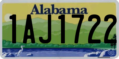 AL license plate 1AJ1722