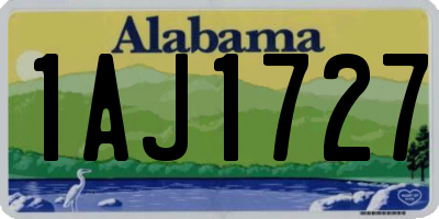 AL license plate 1AJ1727