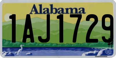 AL license plate 1AJ1729
