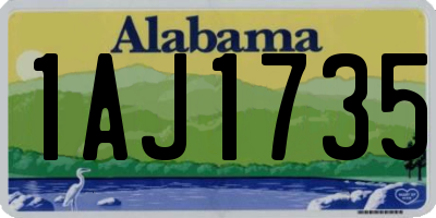 AL license plate 1AJ1735