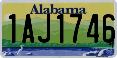 AL license plate 1AJ1746